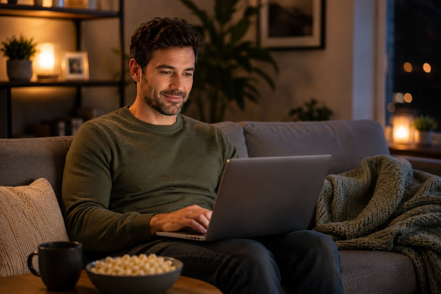 Late night comfortable screen use
